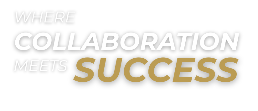 Text: WHERE COLLABORATION MEETS SUCCESS