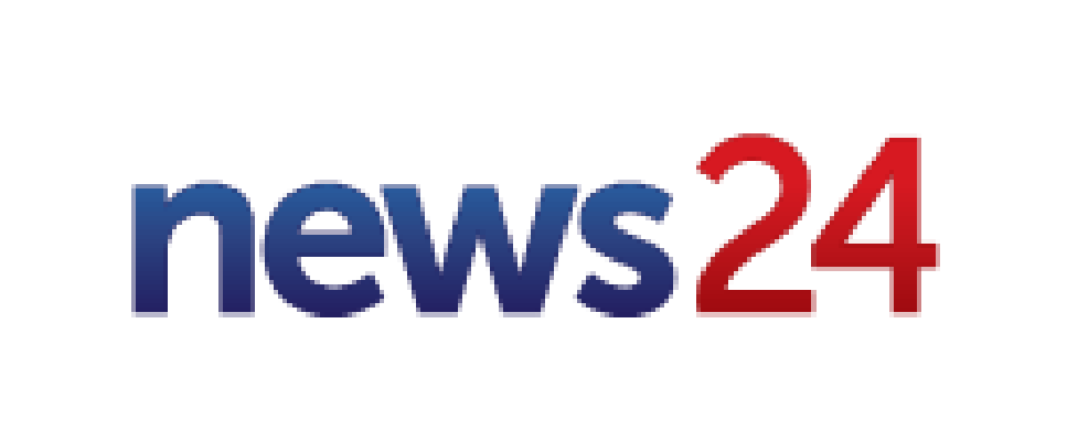 News24 logo, featuring 'news' in blue gradient and '24' in red gradient.
